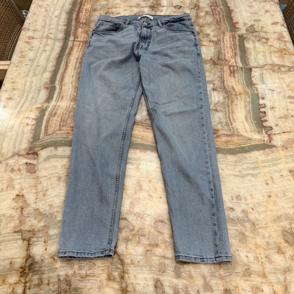Zara‎ Light Wash Straight Leg Jeans Men's 34x30 Casual Denim